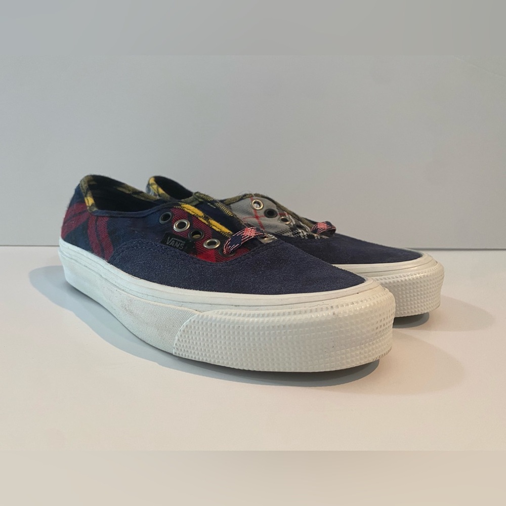 Vans Authentic DX 44 Anaheim Factory Plaid Navy Sneakers